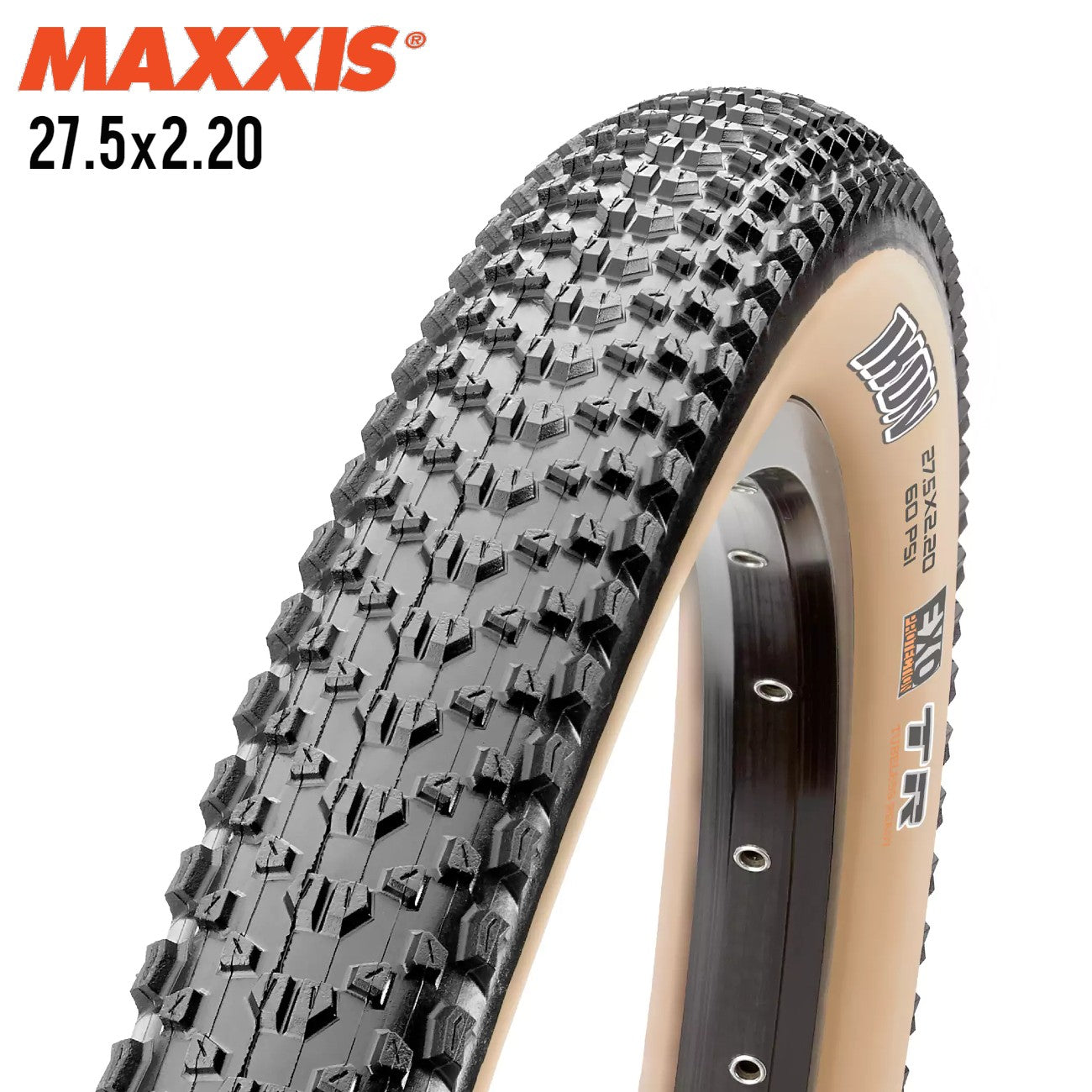 Maxxis IKON XC MTB Tire 27.5 EXO Tubeless Ready Tan Wall Supreme Bikes PH