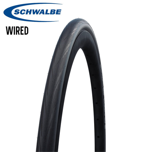 Schwalbe Lugano II Road Bike Tire 700c (Wired) - Black