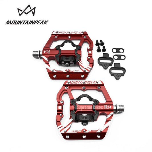 Mountain Peak M350 Dual Sided Flat / Cleat Pedal - Red
