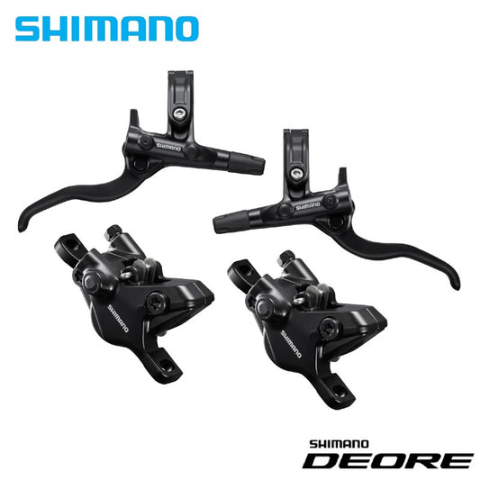 Shimano Deore BL-M4100 / BR-MT410 Hydraulic Brake Set (Front and Rear with Hose)