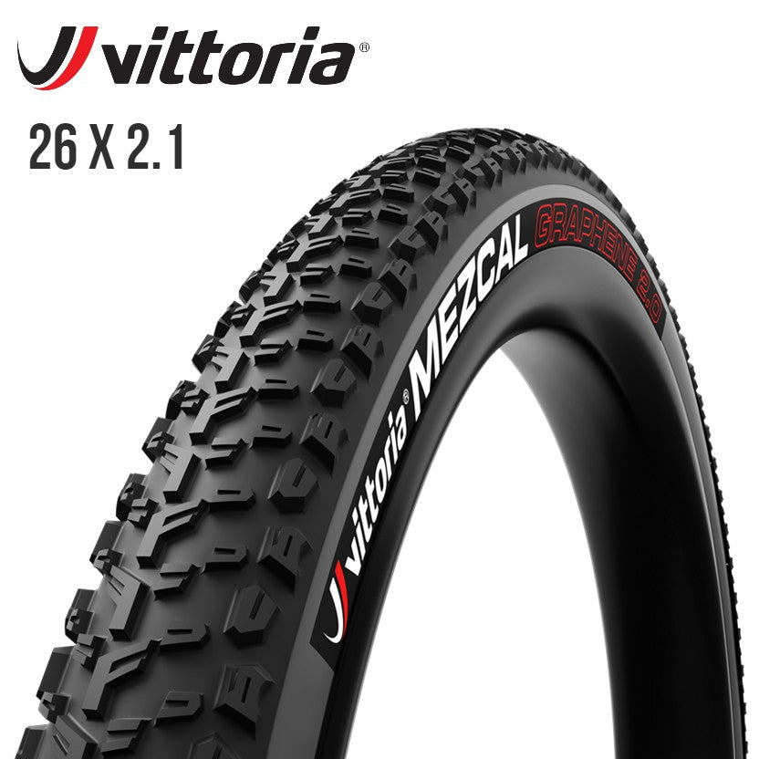 Vittoria Mezcal MTB XC Tire Graphene 26er - Anthricite / Black