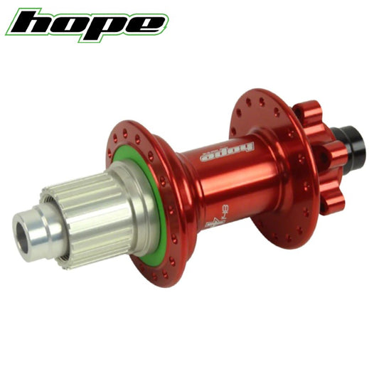 Hope Tech PRO 4 Rear Hub Thru Axle Microspline - Red