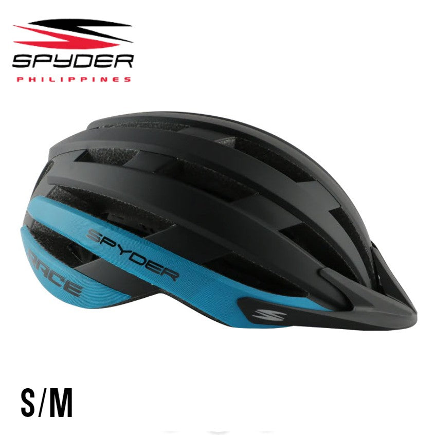 Spyder RACE Bike Helmet for Road / MTB - Matte Black / Blue