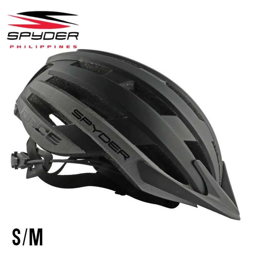 Spyder RACE Bike Helmet for Road / MTB - Matte Black / Gray