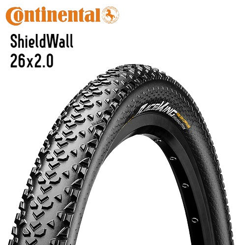 Continental Race King 26er ShieldWall MTB Tires Tubeless Ready PureGrip