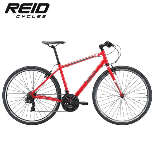 Reid Transit Commuter Hybrid Bike - Red