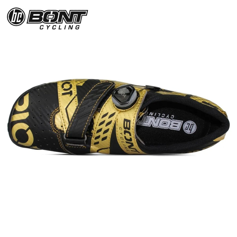 Bont RIOT+ Carbon Composite / BOA Cycling Shoes - Black/Gold