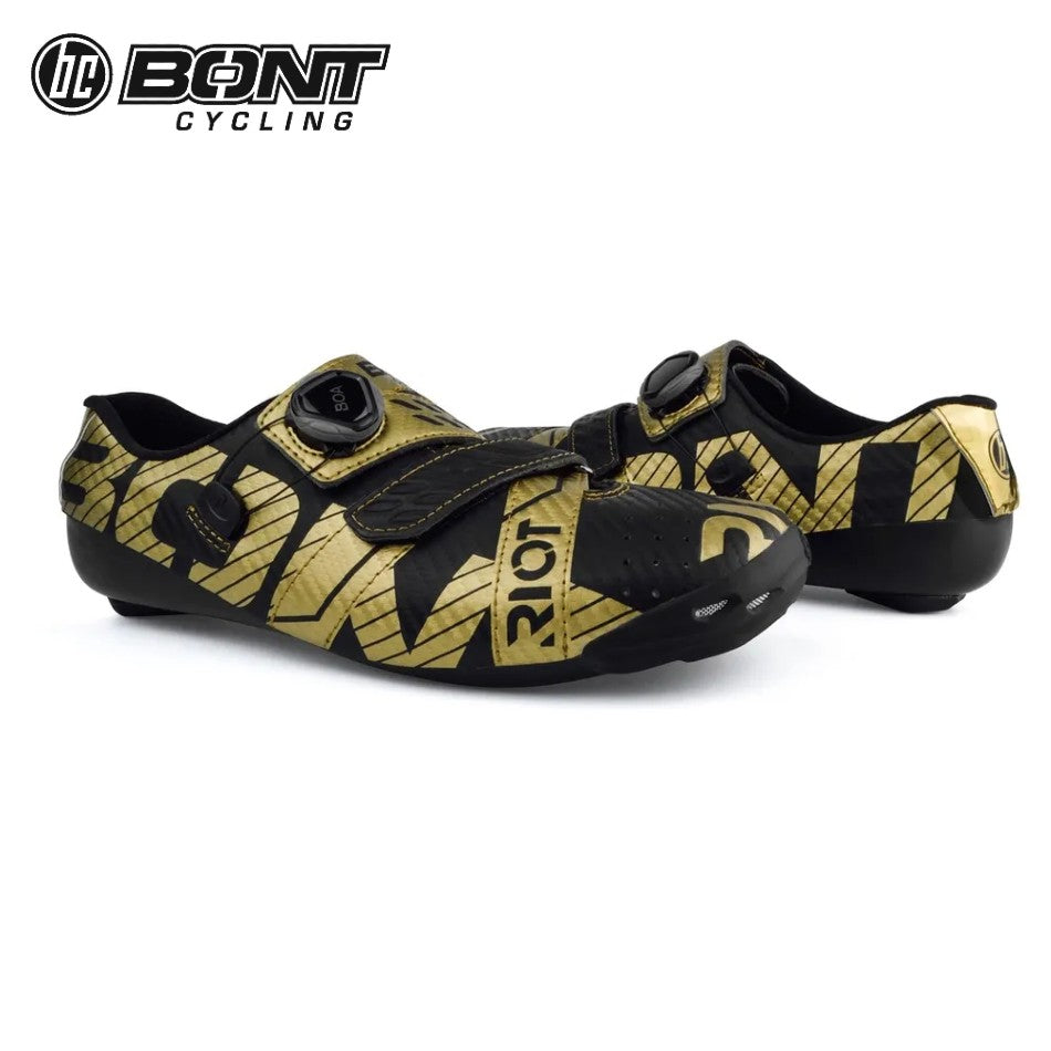 Bont RIOT+ Carbon Composite / BOA Cycling Shoes - Black/Gold