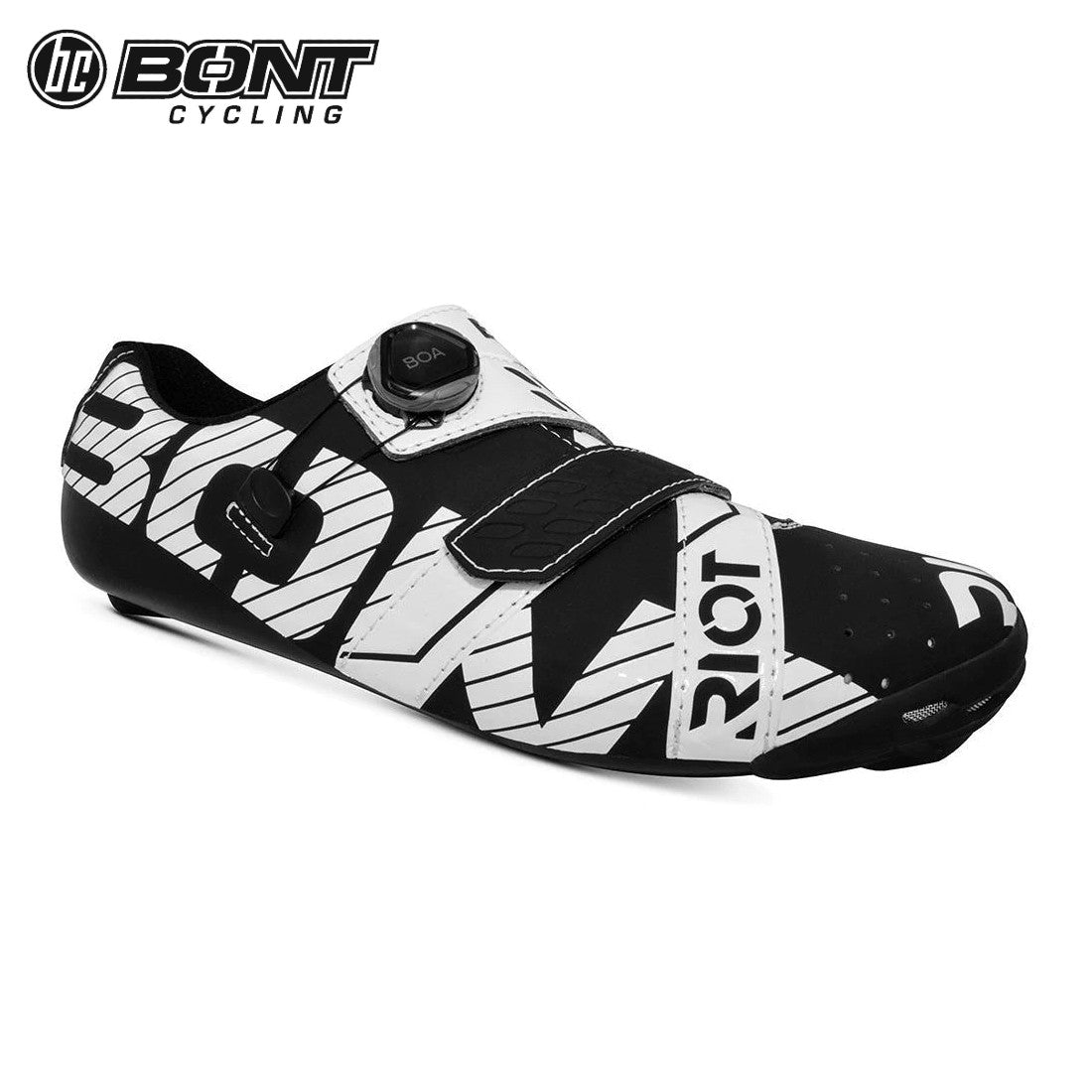 Bont RIOT+ Carbon Composite / BOA Cycling Shoes - Black/White