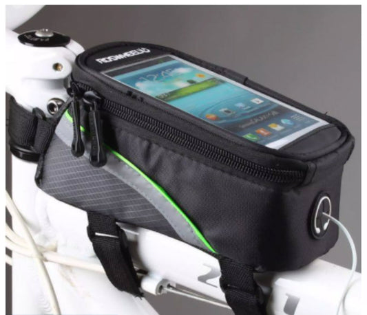 Roswheel Top Tube Bag with Celfone and Headphone Pocket