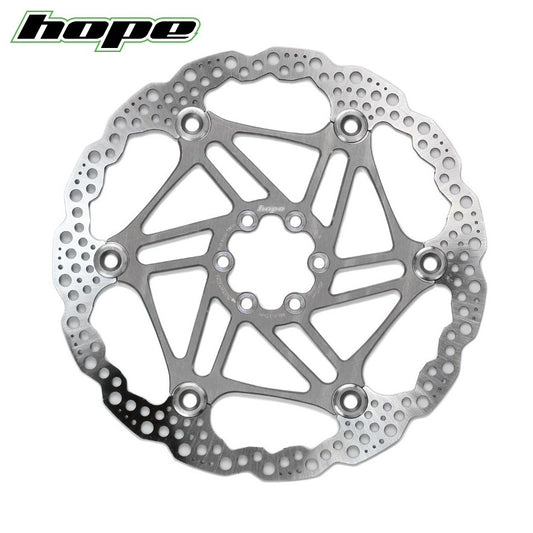 Hope Floating Disc Brake Rotor 6-Bolts - Silver 203mm