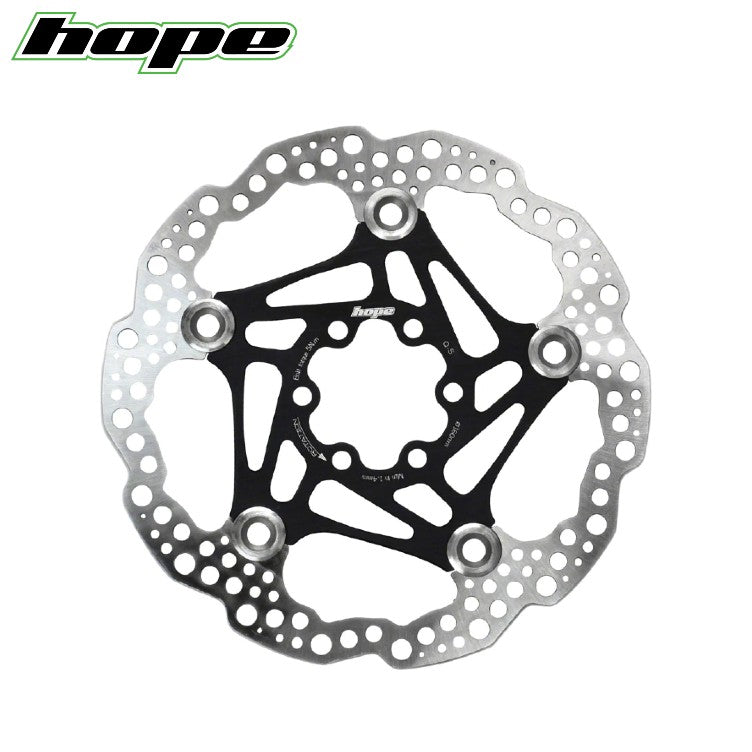 Hope Floating Disc Brake Rotor 6-Bolts - Black 160mm