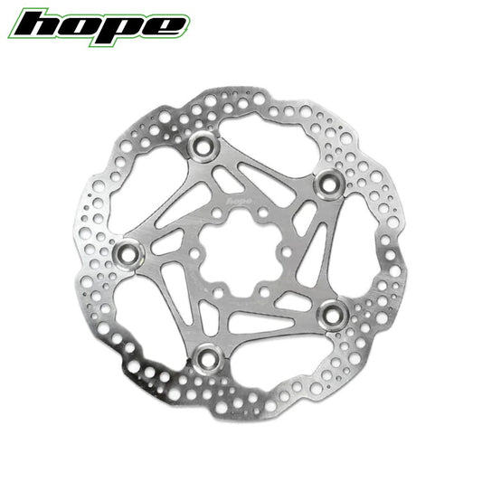 Hope Floating Disc Brake Rotor 6-Bolts - Silver 160mm