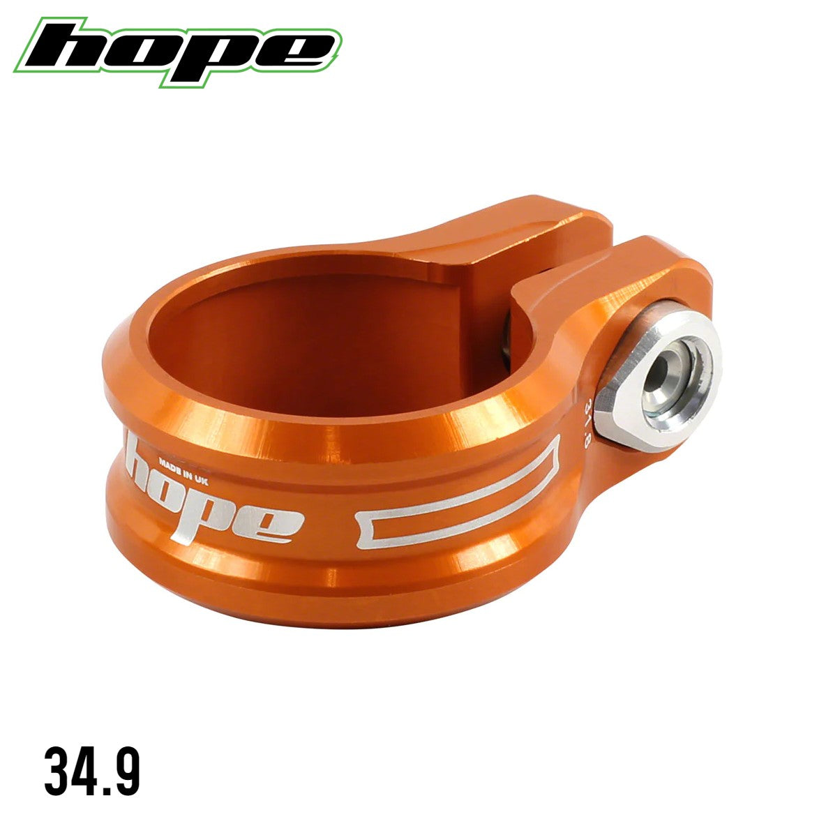 Hope Tech CNC Seat Clamp / Bolt - Orange