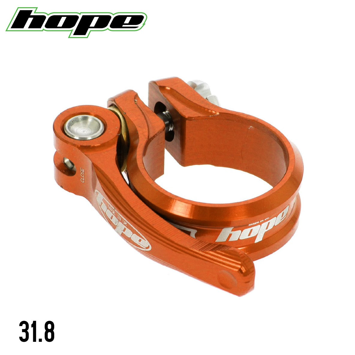 Hope Tech CNC Seat Clamp QR - Orange