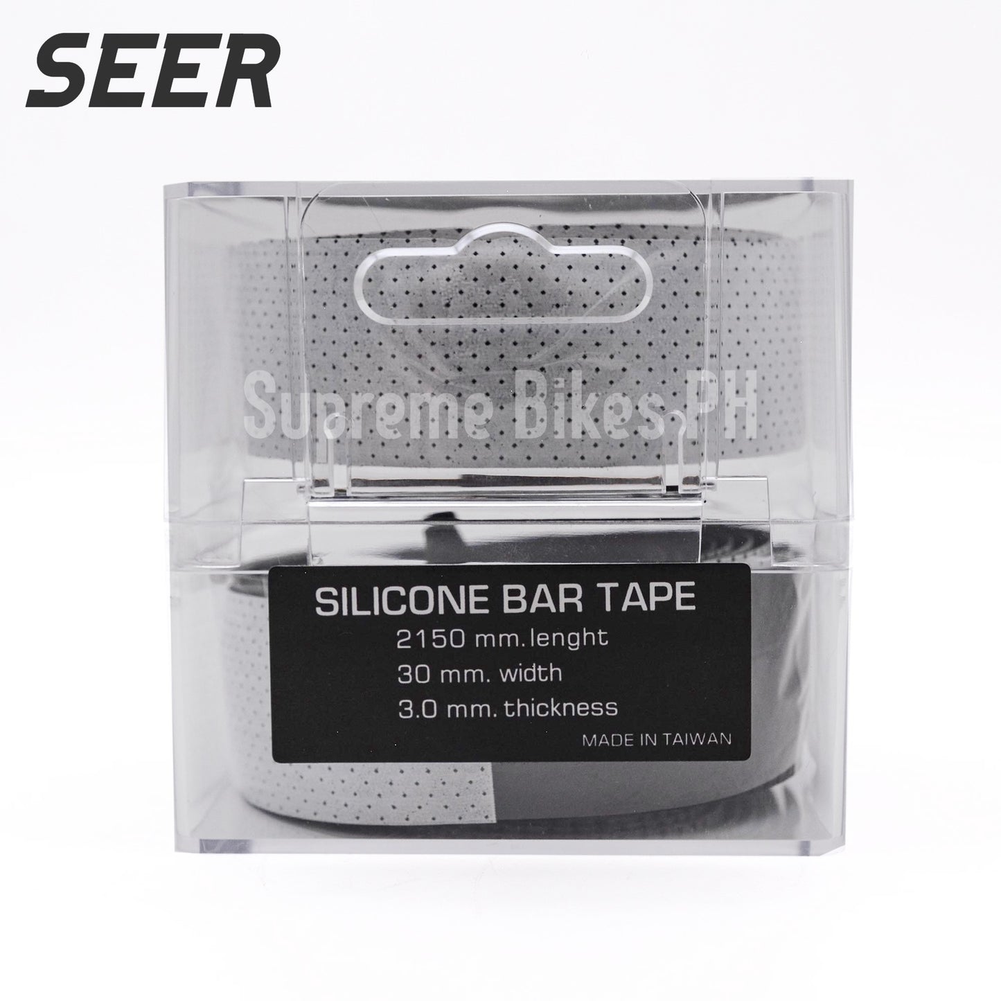 Seer 3.0mm Silicone Bar Tape (Tacky) - White