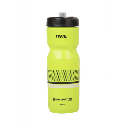 Zefal Sense Soft 80 Ergonomic 800ml Water Bottle for Bikes - Neon Green
