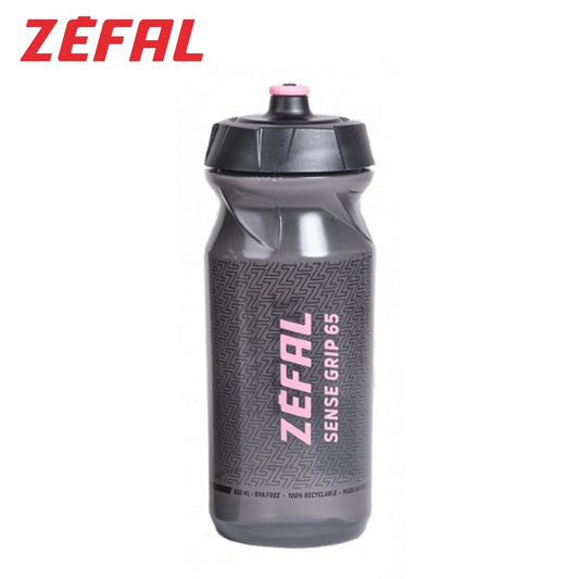 Zefal Sense Grip 65 Ergonomic 650ml Water Bottle for Bikes - Black / Pink