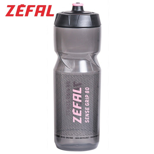 Zefal Sense Grip 80 Ergonomic 800ml Water Bottle for Bikes - Black / Pink