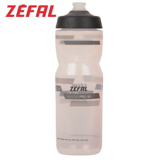 Zefal Sense PRO 80 Premium 800ml Water Bottle for Bikes - Transparent