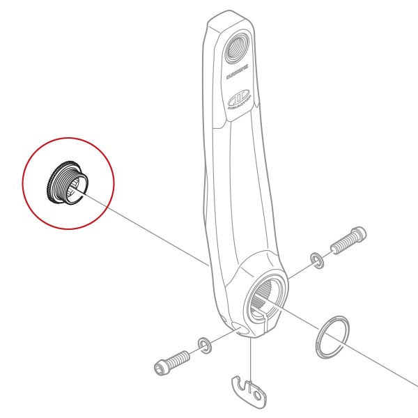 Shimano FC-M582 Crank Arm Fixing bolt Y1F811100