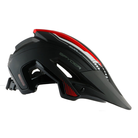 Spyder SHRED All-Mountain / Trail MTB Bike Helmet - Black/Red
