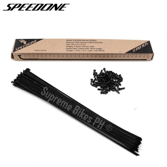 Speedone Soldier Lightweight Stainless Racing Spokes with Nipples for 29er