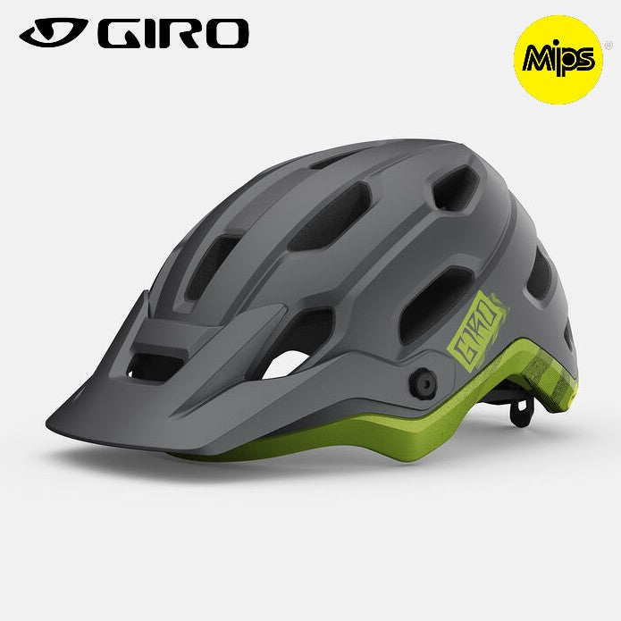 Giro Source MIPS Trail MTB Bike Helmet - Matte Metallic Black / Ano Lime