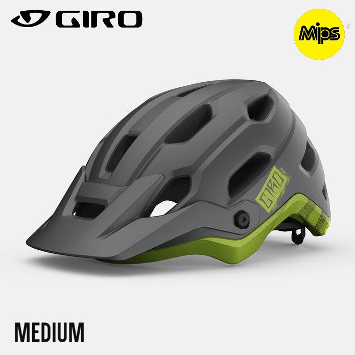 Giro Source MIPS Trail MTB Bike Helmet - Matte Metallic Black / Ano Lime