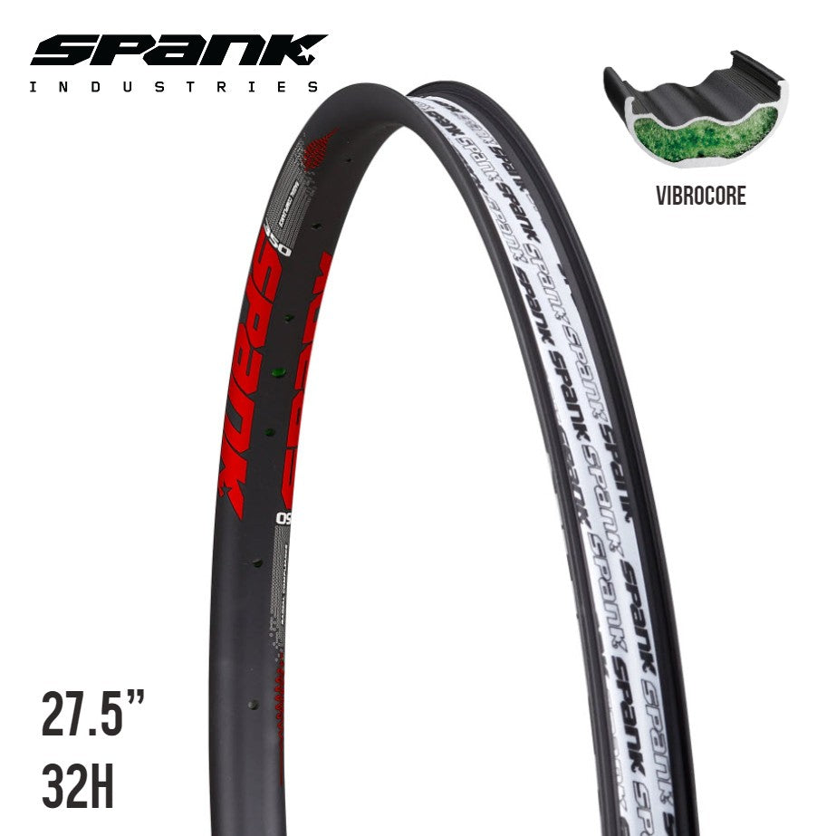 Spank 350 Vibrocore Bike Rim 29" - Black/Red