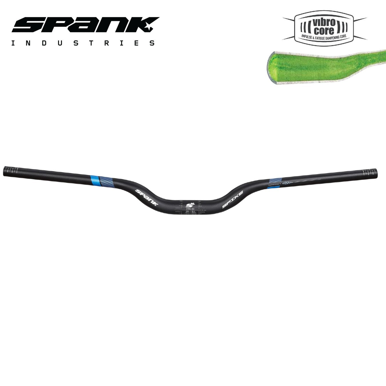 Spank Spike 800 VIBROCORE Bar - Black/Blue