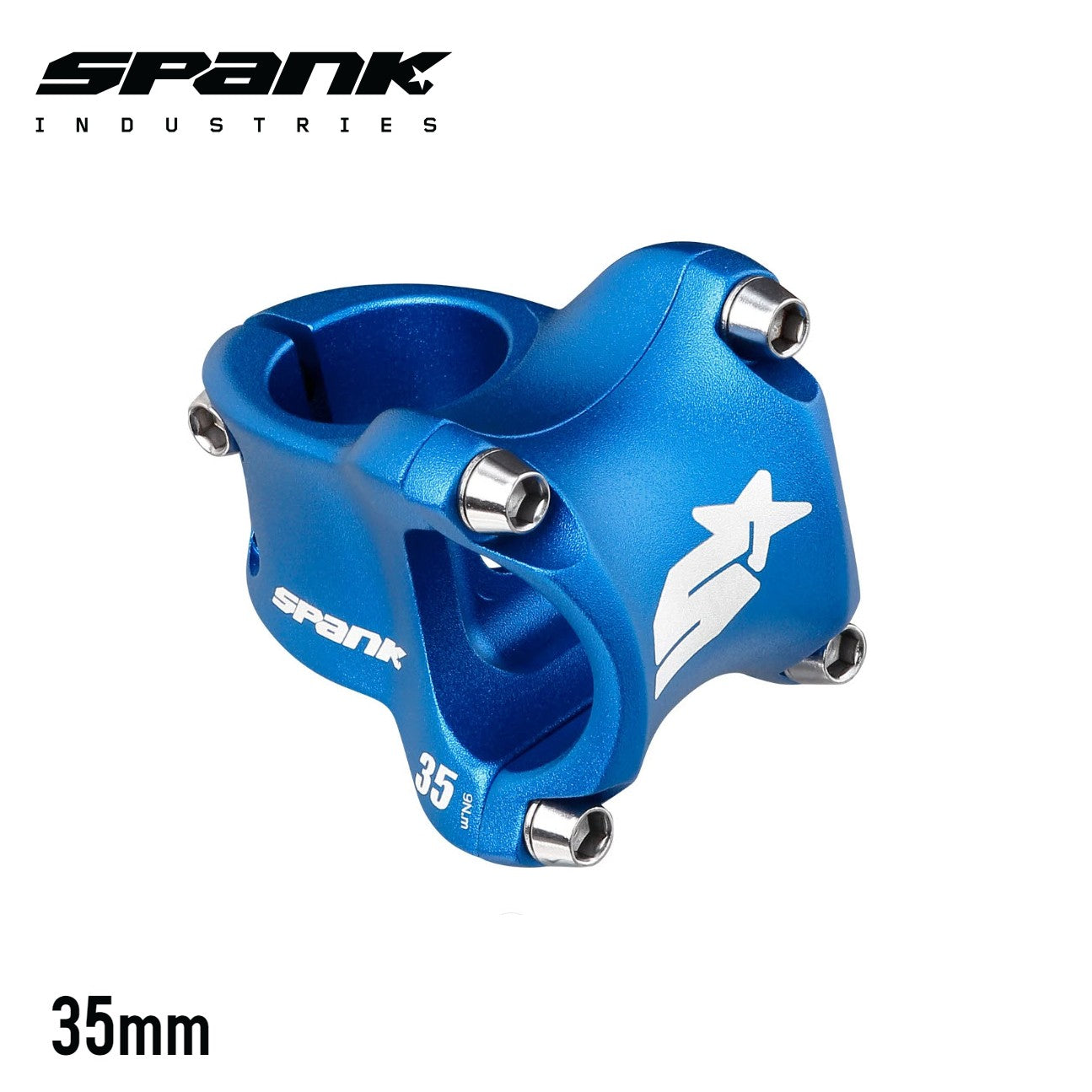 Spank Spike Race 2 MTB Bike Stem 31.8 Clamp / 0° - Blue