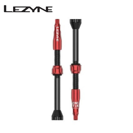 Lezyne CNC TLR Tubeless Valve with Integrated Valve Core tool - Red