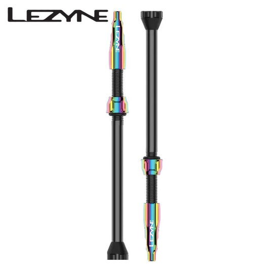 Lezyne CNC TLR Tubeless Valve with Integrated Valve Core tool - Neo Metallic