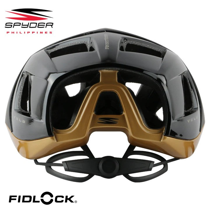 Spyder VELO Aero Road Bike Helmet - Matte Black / Gold