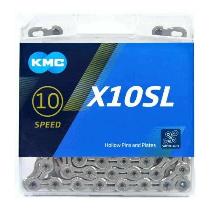 KMC X10SL Super Light 10-Speed Bike Chain - Silver