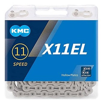KMC X11EL Extra Light 11-Speed Bike Chain 118 Links - Silver