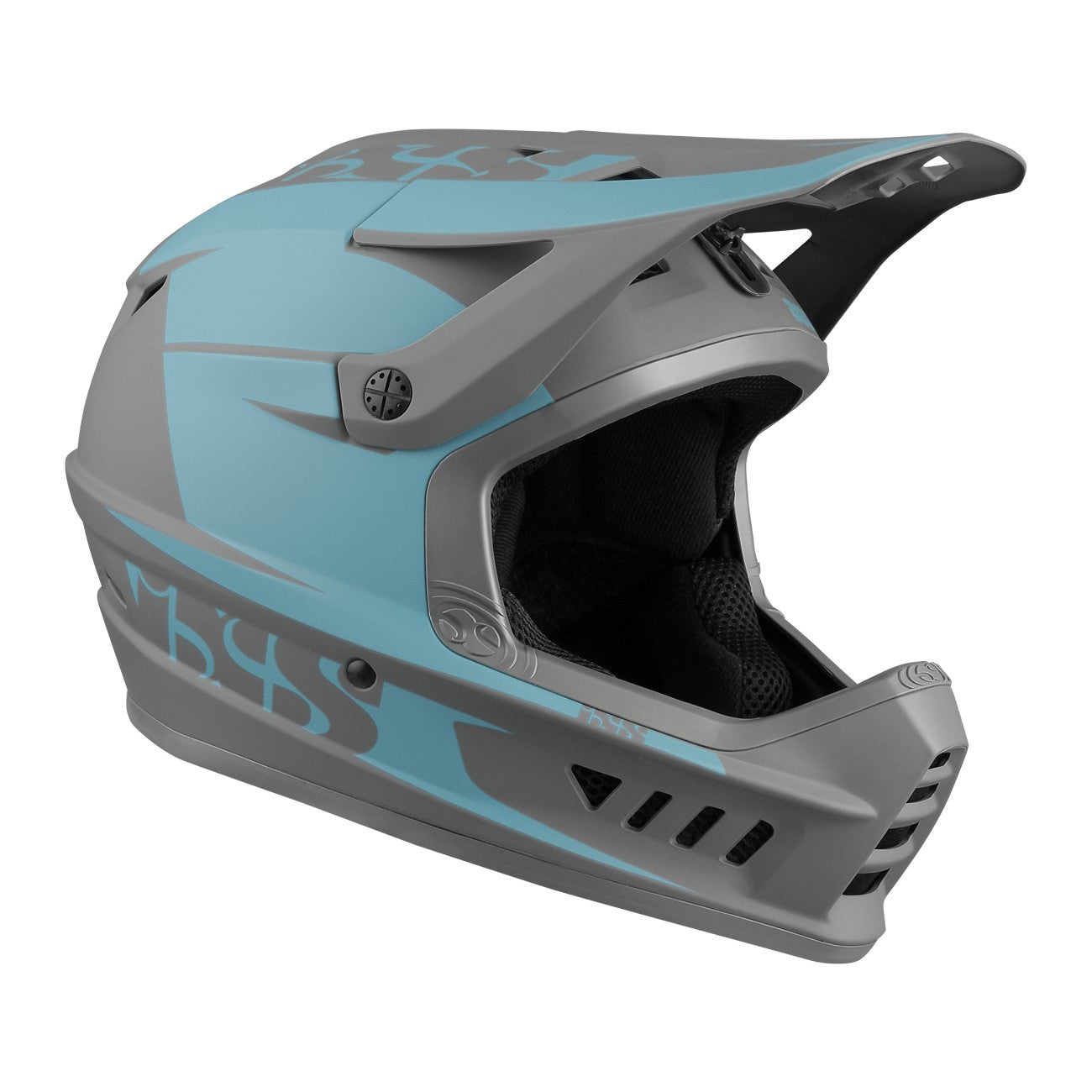 IXS Xact EVO Full Face MTB Helmet - Ocean Graphite