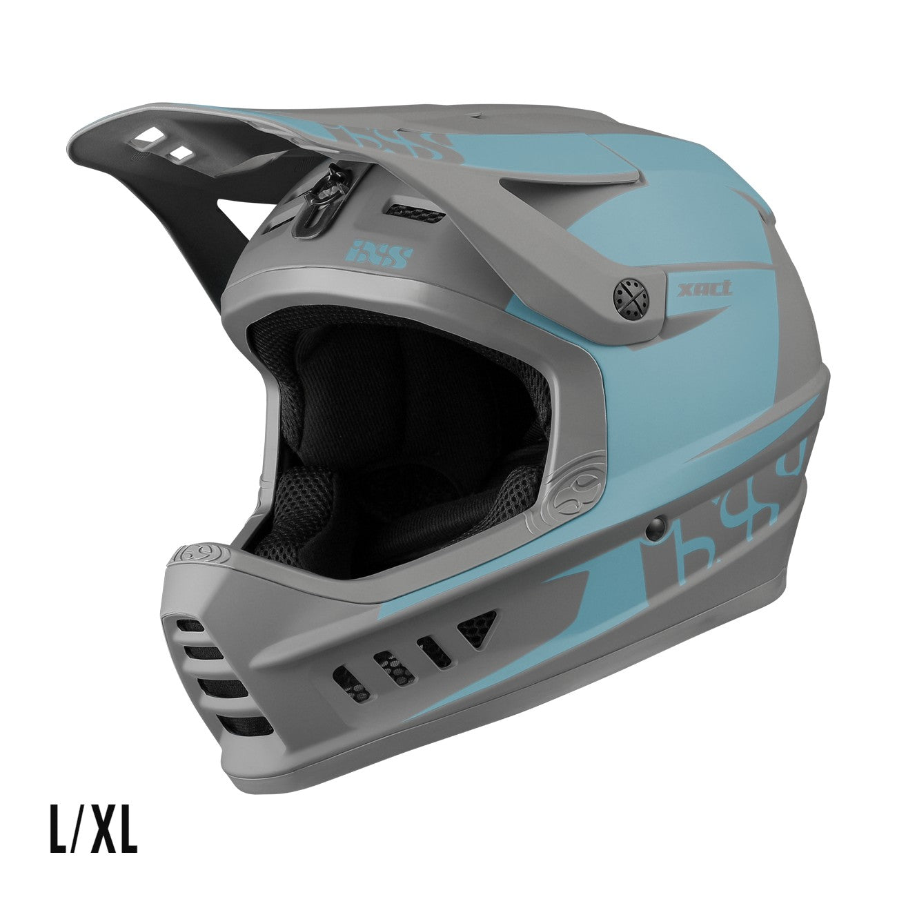 IXS Xact EVO Full Face MTB Helmet Ocean Graphite