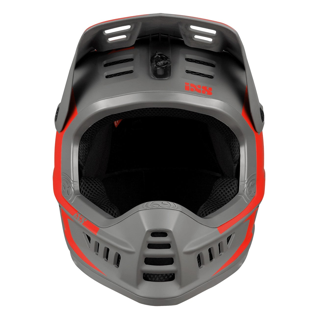 IXS Xact EVO Full Face MTB Helmet - Red Graphite